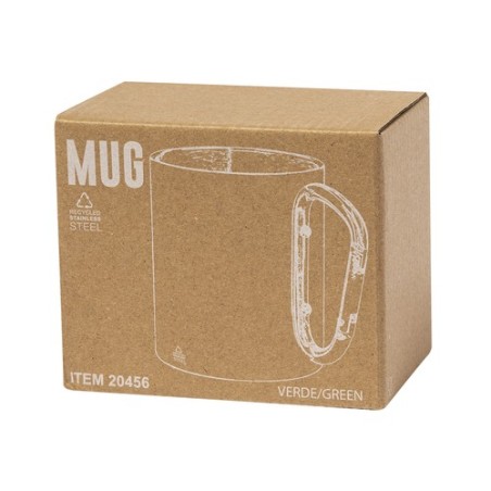 Tasse Personnalisable en Acier Inox Recyclé Lecrer Couleurs : bleu Matières : acier inoxydable recyclé objet promotionnel éco-re