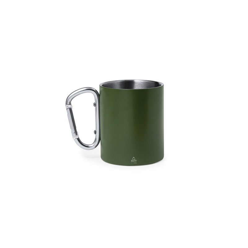 Tasse Personnalisable en Acier Inox Recyclé Lecrer Couleurs : noir Matières : acier inoxydable recyclé goodies personnalisé en s
