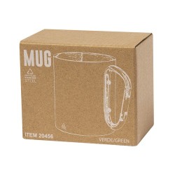 Tasse Personnalisable en Acier Inox Recyclé Lecrer Couleurs : vert Matières : acier inoxydable recyclé personnalisation rapide e