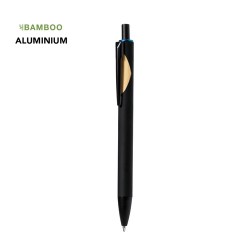 Stylo Publicitaire Personnalisé de 20 cm - Piklam Matières : bambou Couleurs : rouge 2