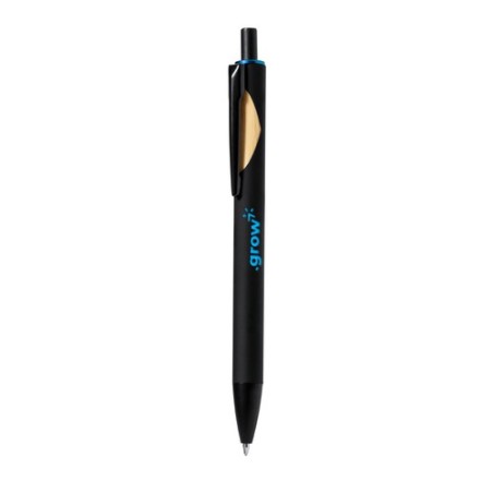Stylo Publicitaire Personnalisé de 20 cm - Piklam Matières : bambou Couleurs : rouge cadeau entreprise pas cher