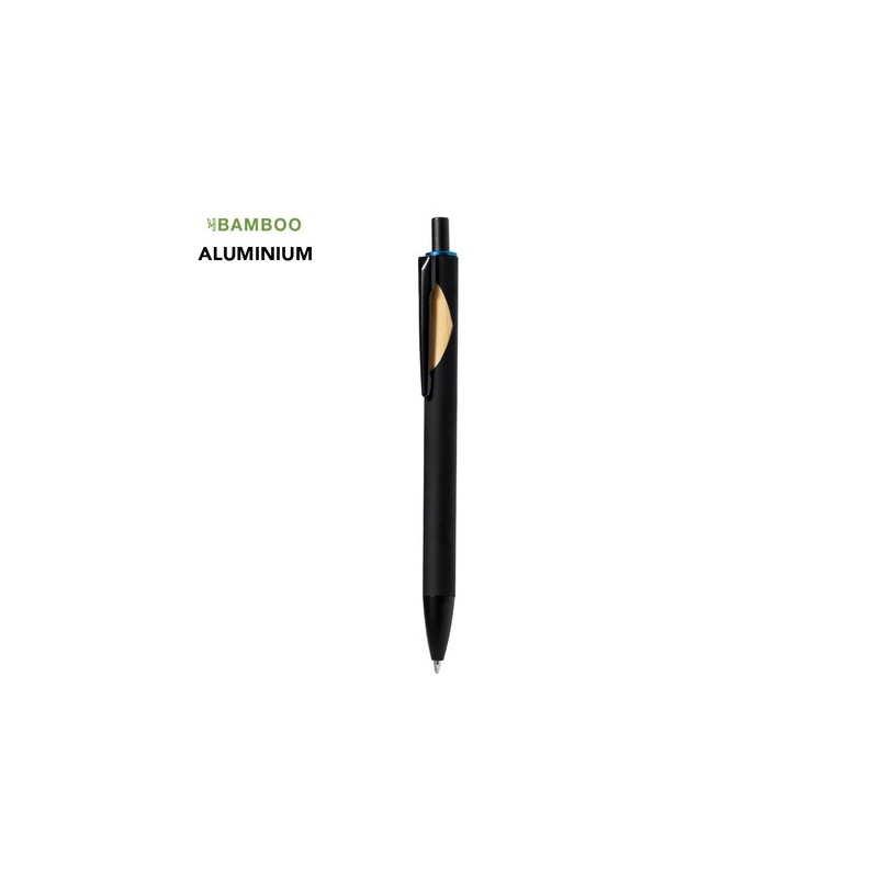 Stylo Publicitaire Personnalisé de 20 cm - Piklam Matières : bambou Couleurs : vert objet promotionnel éco-responsable
