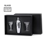 Set d'Accessoires de Bar Cocktail Personnalisés Élégants Cefiro Couleurs : argenté personnalisable avec votre logo