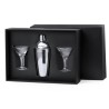 Set d'Accessoires de Bar Cocktail Personnalisés Élégants Cefiro Couleurs : argenté cadeau entreprise pas cher