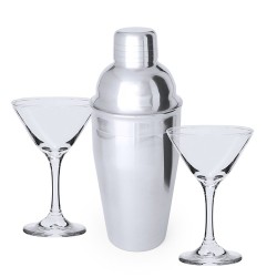 Set d'Accessoires de Bar Cocktail Personnalisés Élégants Cefiro Couleurs : argenté goodies publicitaire événementiel