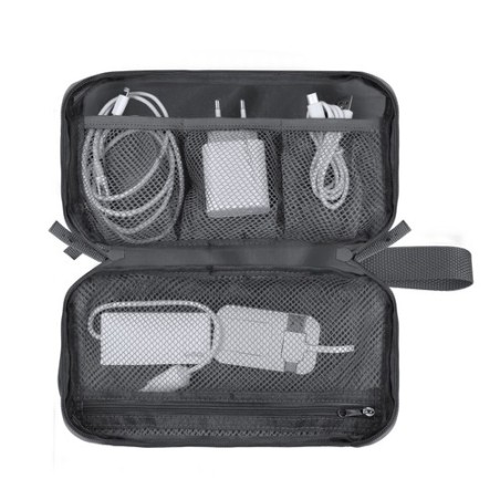 Trousse organisatrice personnalisée pas cher - Saldrick Matières : PET recyclé Couleurs : bleu marine accessoire événementiel un