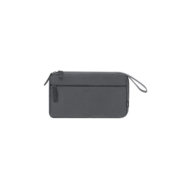 Trousse organisatrice personnalisée pas cher - Saldrick Matières : PET recyclé Couleurs : bleu marine cadeau entreprise pas cher