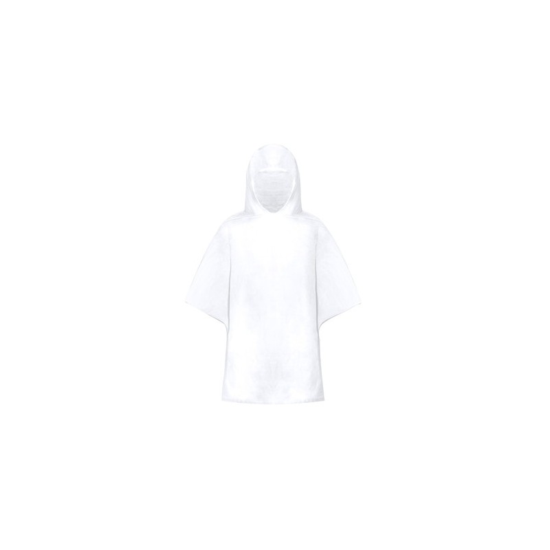 Poncho Éco-responsable Imperméable Personnalisé pas cher - Claytop Matières : polyéthylène (PE) Couleurs : vert marquage couleur