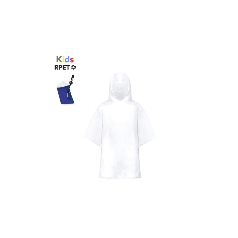 Poncho Éco-responsable Imperméable Personnalisé pas cher - Claytop Matières : polyéthylène (PE) Couleurs : bleu livraison expres