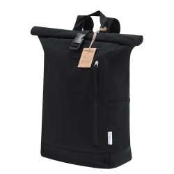 Sac à dos personnalisé pas cher Antrim Couleurs : noir Matières : toile recyclée cadeau entreprise pas cher