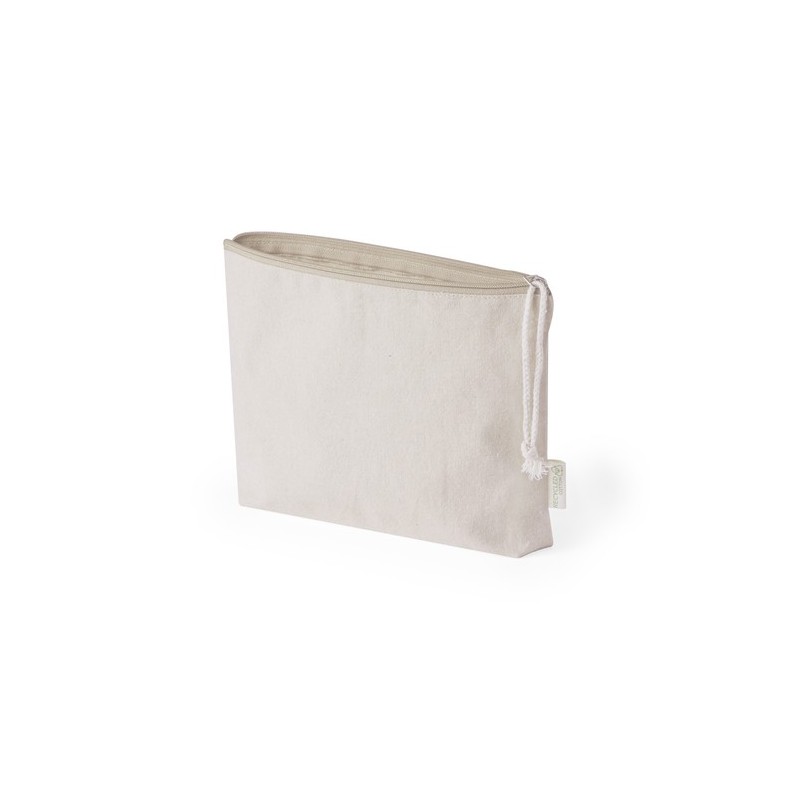 Trousse Éco-responsable Personnalisable Theris Matières : coton recyclé Couleurs : naturel goodies publicitaire événementiel