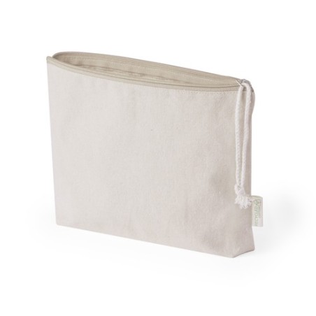 Trousse Éco-responsable Personnalisable Theris Matières : coton recyclé Couleurs : naturel goodies publicitaire événementiel