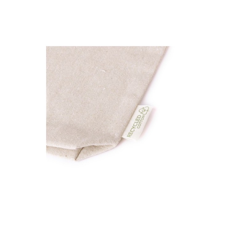 Trousse Éco-responsable Personnalisable Theris Matières : coton recyclé Couleurs : naturel impression haute définition