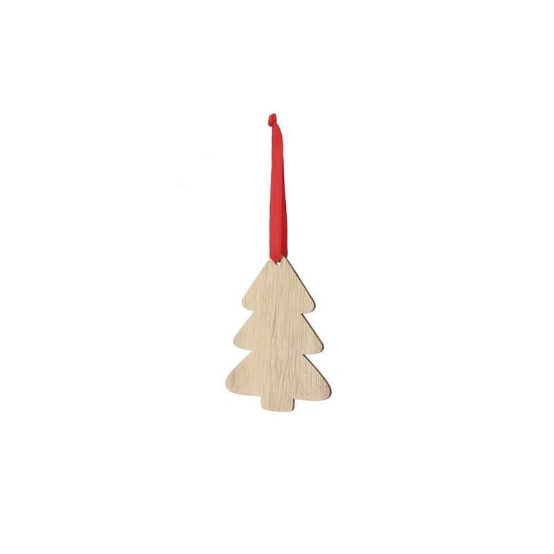 Ornement de Noël personnalisé et pas cher Clixar Matières : bois personnalisable avec votre logo