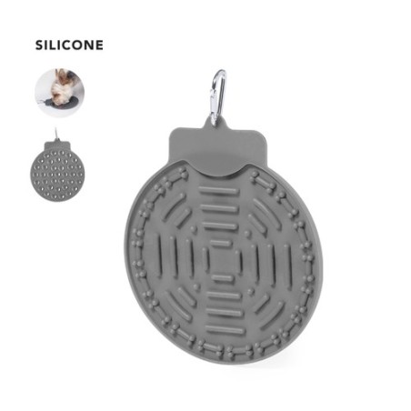 Coussin Personnalisé Éco-responsable pour Animaux Pudle Matières : silicone Couleurs : gris personnalisable avec votre logo