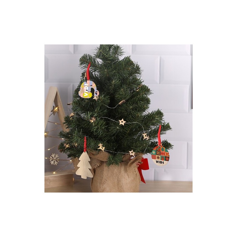 Ornement de Noël personnalisé et pas cher Clixar Matières : bois impression haute définition