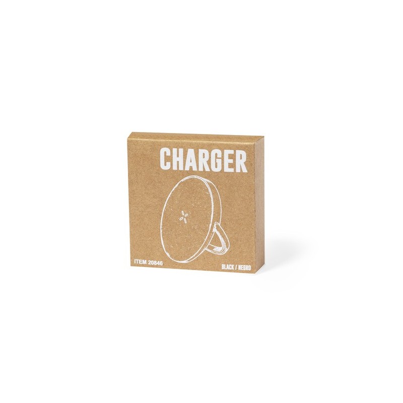 Chargeur Sans Fil Personnalisable 15W Éco-responsable Bellmer Matières : aluminium Couleurs : blanc goodies personnalisé en stoc