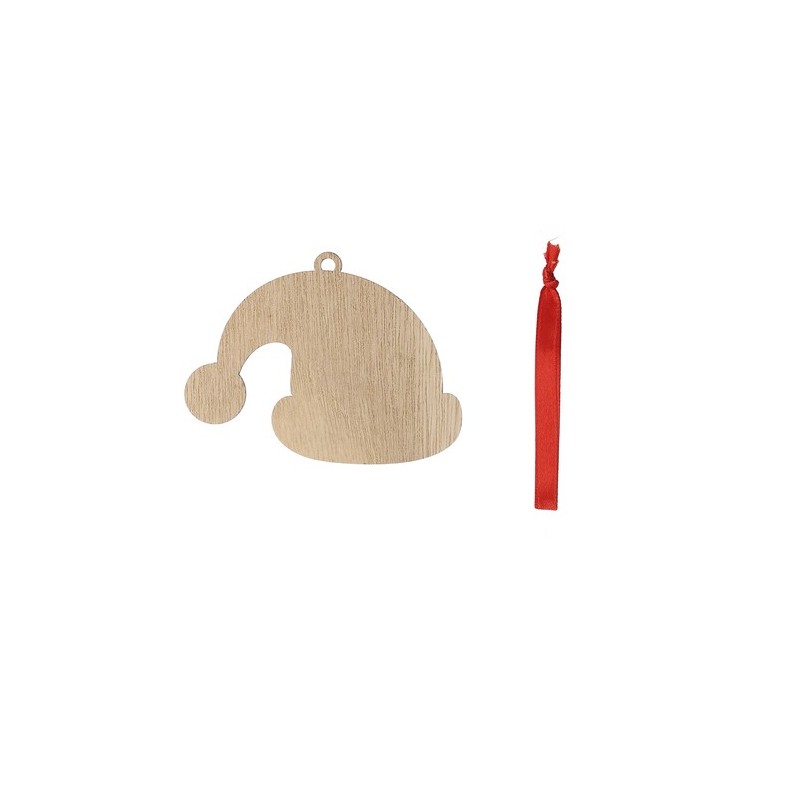 Ornement de Noël personnalisé et pas cher Clixar Matières : bois objet promotionnel éco-responsable