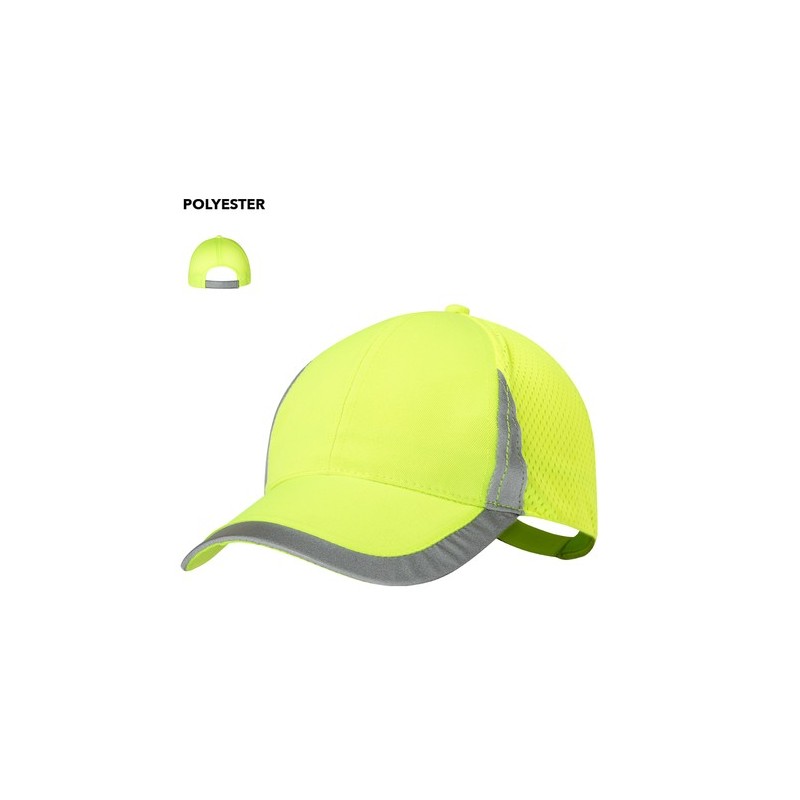 Casquette Personnalisable et Sécurisée de Destada Matières : polyester Couleurs : jaune personnalisable avec votre logo