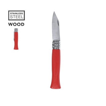 Canif Publicitaire Éco-responsable Xiflon Matières : bois Couleurs : noir objet promotionnel éco-responsable