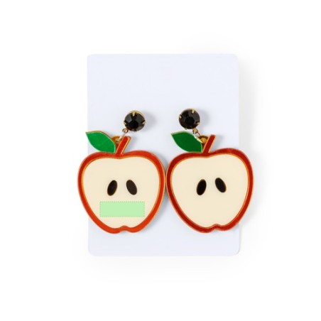Boucles d'Oreille Personnalisées Colorées et Uniques Kely pas cher Matières : acrylique Couleurs : pastèque cadeau collaborateur