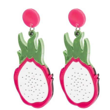Boucles d'Oreille Personnalisées Colorées et Uniques Kely pas cher Matières : acrylique Couleurs : rose goodies publicitaire évé