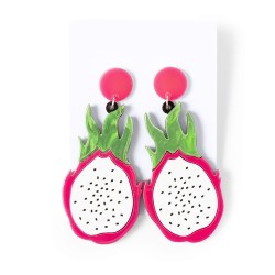 Boucles d'Oreille Personnalisées Colorées et Uniques Kely pas cher Matières : acrylique Couleurs : vert pomme marquage laser ult