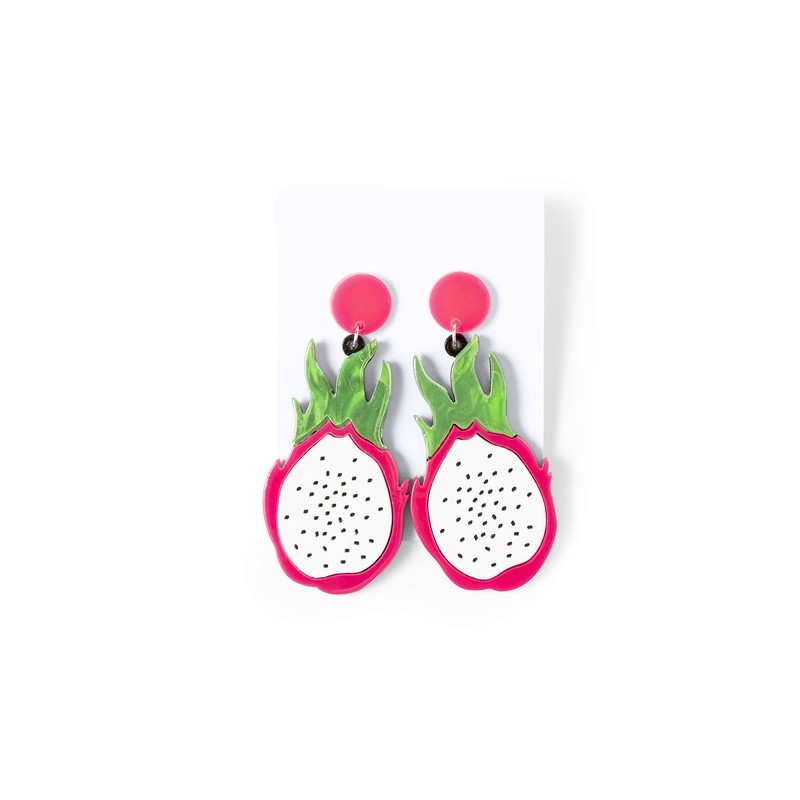 Boucles d'Oreille Personnalisées Colorées et Uniques Kely pas cher Matières : acrylique Couleurs : vert pomme marquage laser ult