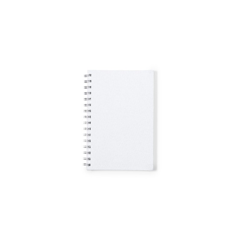 Bloc Notes Personnalisé Éco-responsable et Pratique - Kimberly Matières : PET recyclé Couleurs : blanc