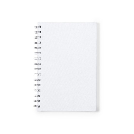 Bloc Notes Personnalisé Éco-responsable et Pratique - Kimberly Matières : PET recyclé Couleurs : blanc