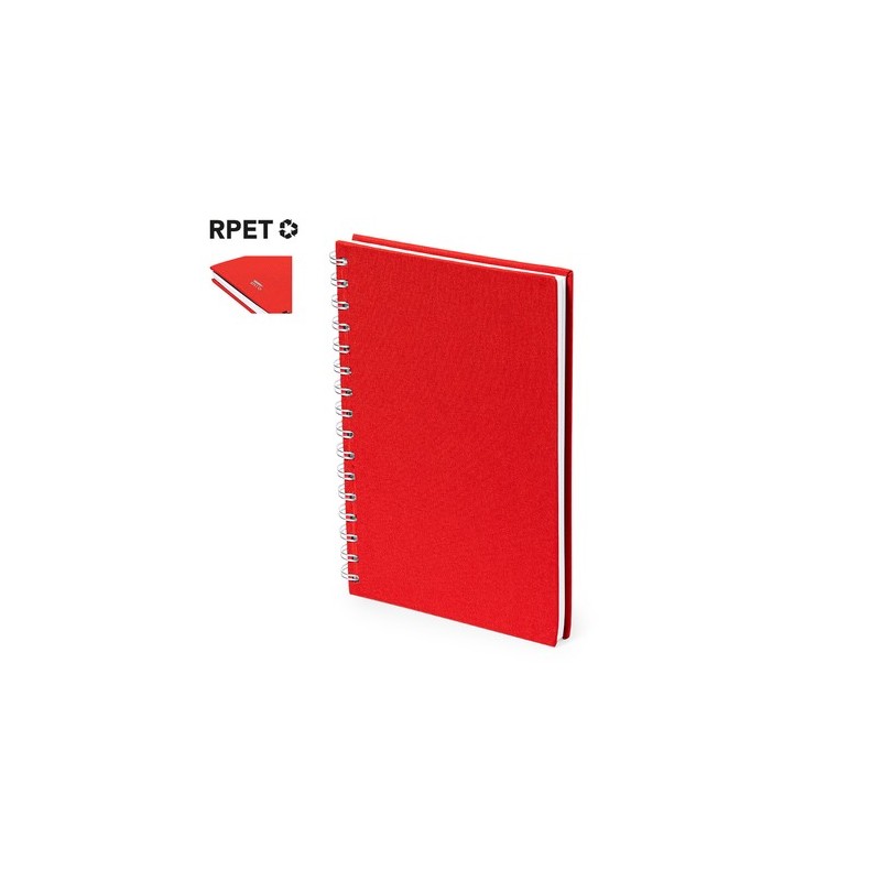 Bloc Notes Personnalisé Éco-responsable et Pratique - Kimberly Matières : PET recyclé Couleurs : blanc impression haute définiti