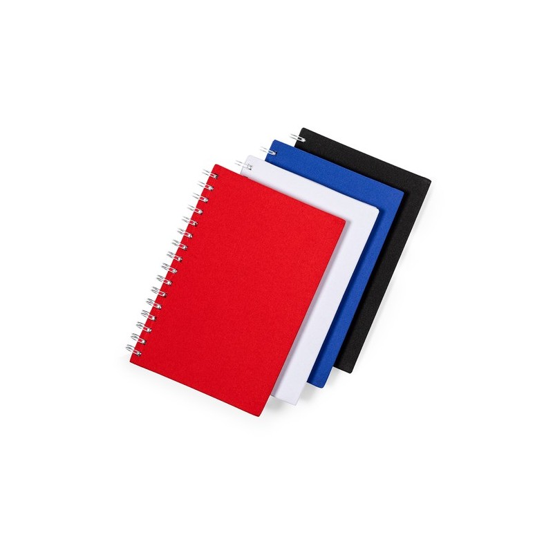 Bloc Notes Personnalisé Éco-responsable et Pratique - Kimberly Matières : PET recyclé Couleurs : blanc goodies publicitaire évén