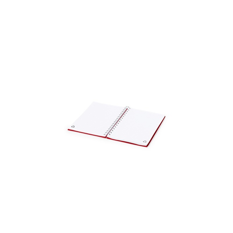 Bloc Notes Personnalisé Éco-responsable et Pratique - Kimberly Matières : PET recyclé Couleurs : blanc goodies personnalisé en s