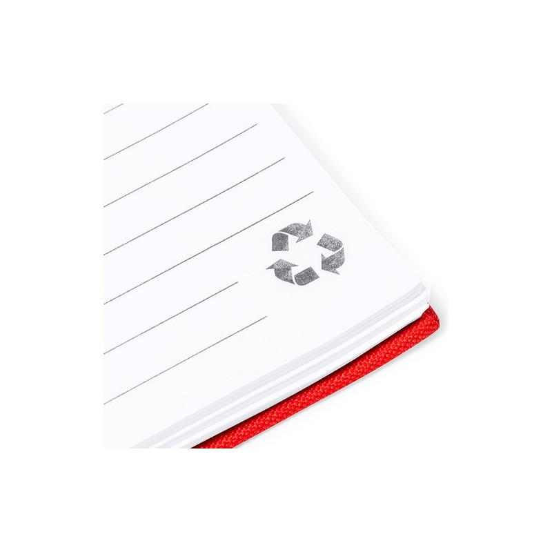 Bloc Notes Personnalisé Éco-responsable et Pratique - Kimberly Matières : PET recyclé Couleurs : blanc personnalisable avec votr