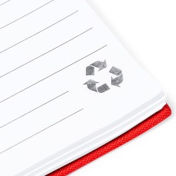 Bloc Notes Personnalisé Éco-responsable et Pratique - Kimberly Matières : PET recyclé Couleurs : noir goodies publicitaire durab