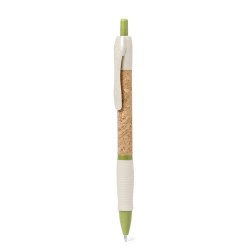 Stylo Éco-responsable Personnalisé pour votre Entreprise - Ankor Matières : liège Couleurs : rouge marquage laser ultra précis