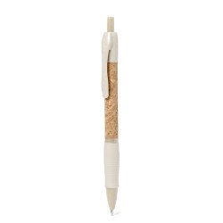 Stylo Éco-responsable Personnalisé pour votre Entreprise - Ankor Matières : liège Couleurs : rouge impression logo haute qualité