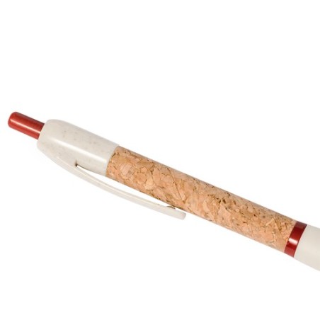 Stylo Éco-responsable Personnalisé pour votre Entreprise - Ankor Matières : liège Couleurs : naturel marquage couleur éclatante