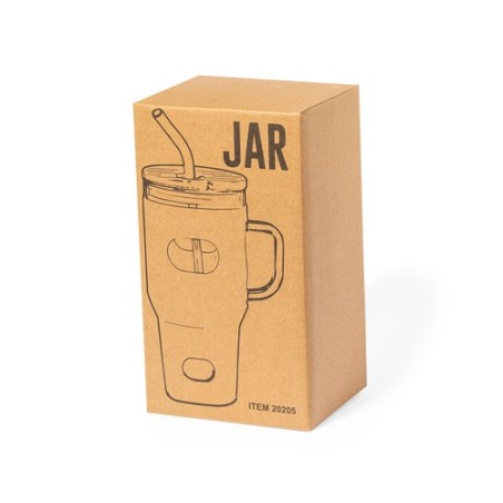 Pot en Verre Éco-responsable pour Cadeaux d'Entreprise - Namun Matières : bambou Couleurs : blanc objet promotionnel éco-respons