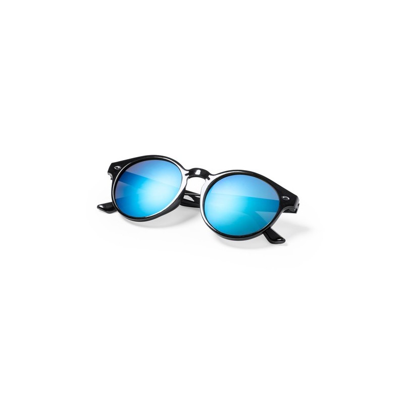Lunettes de Soleil Personnalisées avec Protection UV400 Pas Cher - Poren Matières : PET recyclé Couleurs : bleu cadeau client or