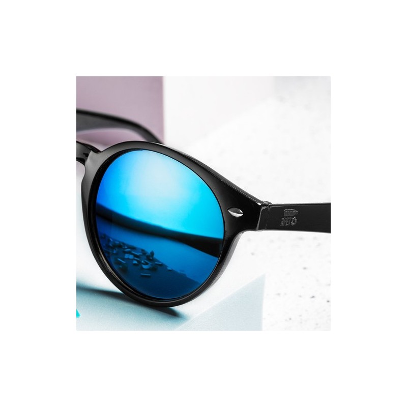Lunettes de Soleil Personnalisées avec Protection UV400 Pas Cher - Poren Matières : PET recyclé Couleurs : bleu cadeau entrepris