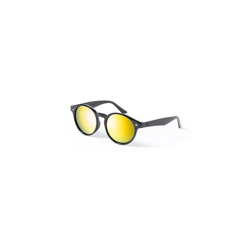 Lunettes de Soleil Personnalisées avec Protection UV400 Pas Cher - Poren Matières : PET recyclé Couleurs : jaune cadeau entrepri