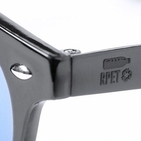 Lunettes de Soleil Personnalisées avec Protection UV400 Pas Cher - Poren Matières : PET recyclé Couleurs : jaune marquage couleu