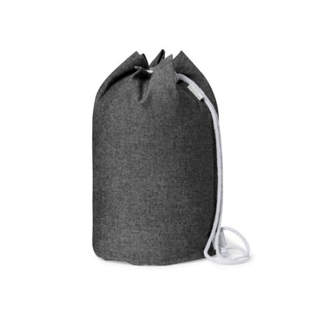 Sac à Linge Éco-responsable en Coton Recyclé Personnalisé Pas Cher - Balluchon Bandam Matières : coton recyclé Couleurs : noir g