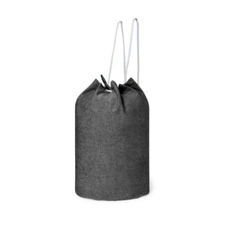 Sac à Linge Éco-responsable en Coton Recyclé Personnalisé Pas Cher - Balluchon Bandam Matières : coton recyclé Couleurs : bleu g