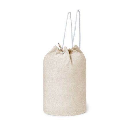 Sac à Linge Éco-responsable en Coton Recyclé Personnalisé Pas Cher - Balluchon Bandam Matières : coton recyclé Couleurs : bleu a