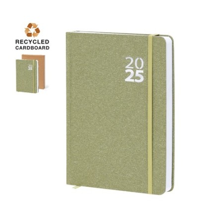 Agenda personnalisé pas cher au meilleur prix - Florian Matières : carton recyclé Couleurs : naturel impression haute définition