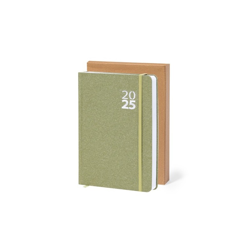 Agenda personnalisé pas cher au meilleur prix - Florian Matières : carton recyclé Couleurs : naturel cadeau entreprise pas cher