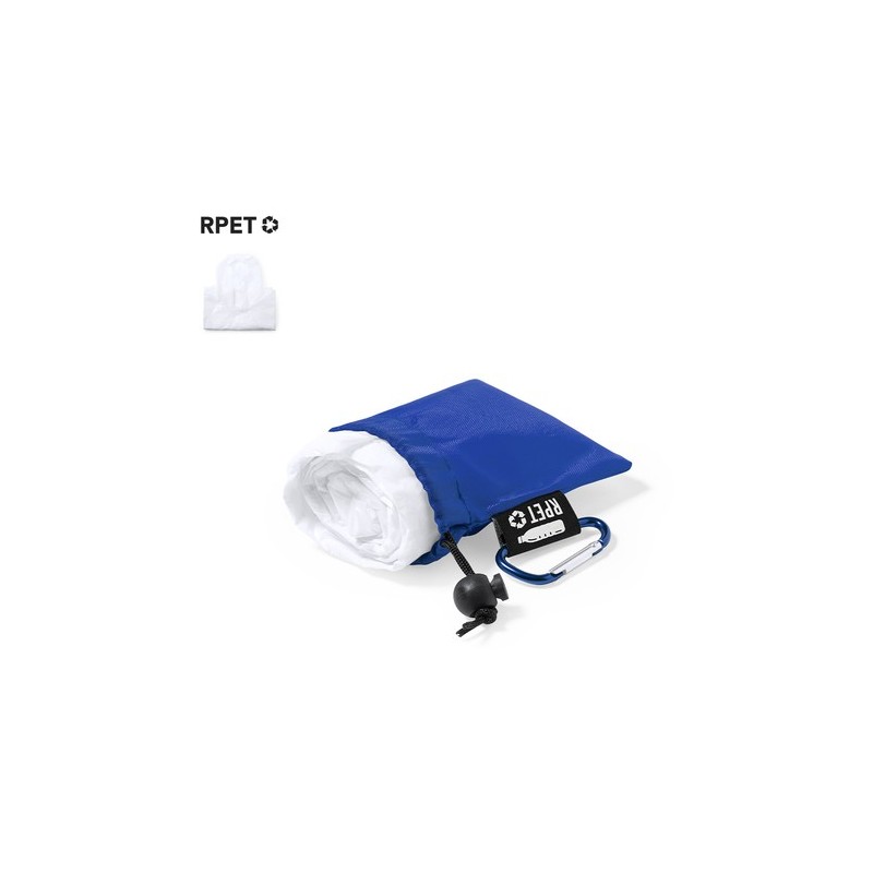 Poncho Éco-responsable Imperméable Personnalisé - Brinek Matières : LDPE Couleurs : bleu marquage laser ultra précis