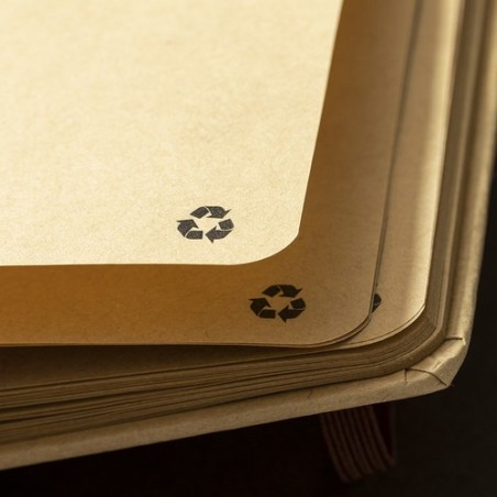 Cahier Éco-responsable Personnalisé A5 Rayish pas cher Matières : carton recyclé personnalisable avec votre logo
